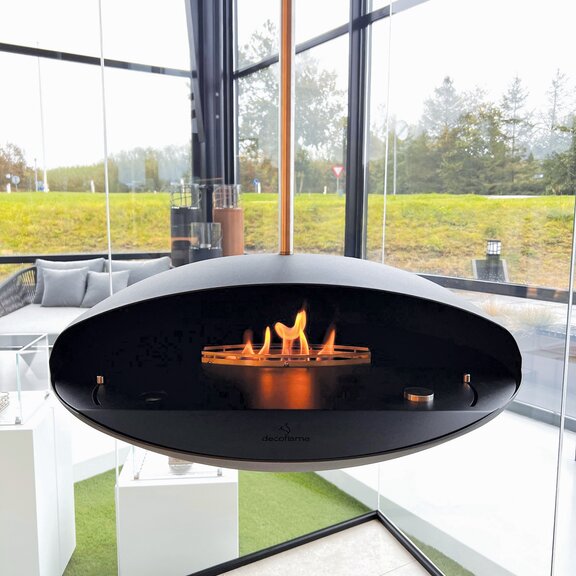 Bioethanol Feuerstelle Espoo Ceiling stahl schwarz 