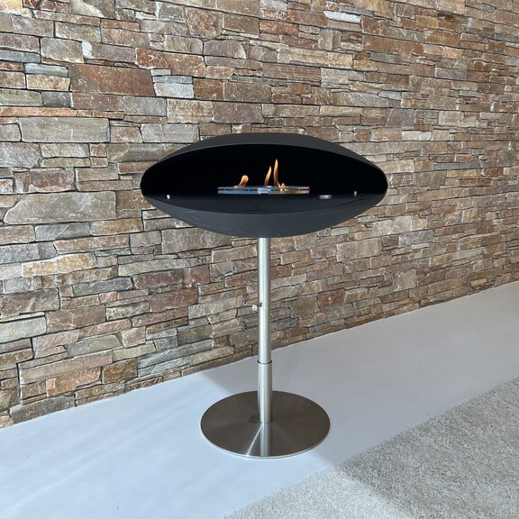 Bioethanol Feuerstelle Espoo Floor auf Edelstahl Fussständer 